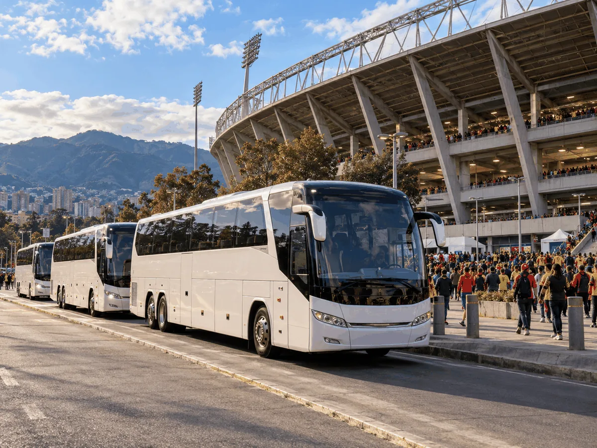 Estadio El Campín coach hire