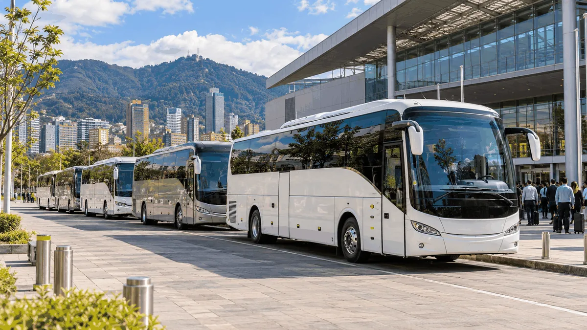 100+ Passenger Multi-Coach Transport Bogotá