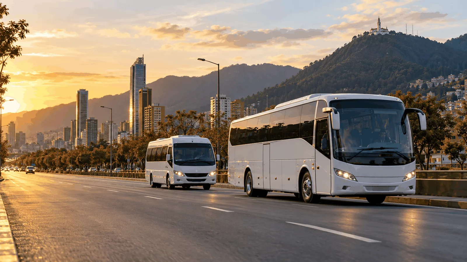 Bus rental and coach hire in Bogotá