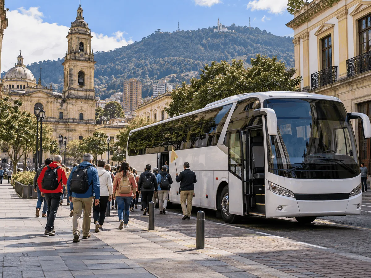 Private Bus Rental Bogotá | Group Transport & City Tours